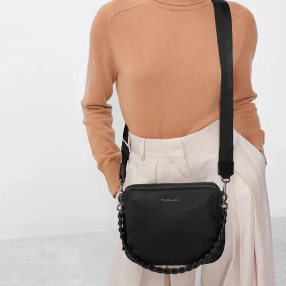 MZ Wallace Bowery Crossbody black $245 - Picture 4 of 12